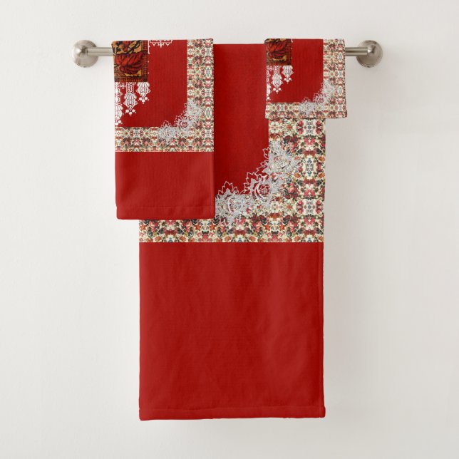 Juego de toallas románticas (In situ)