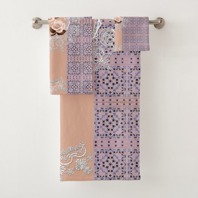 Juego de toallas románticas (In situ)