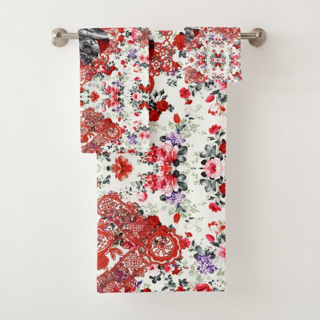 Juego de toallas románticas (In situ)