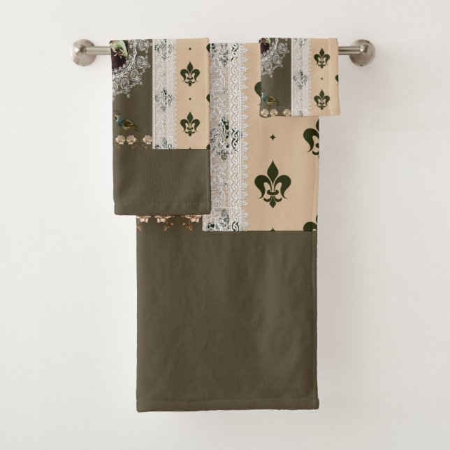 Juego de toallas románticas (In situ)