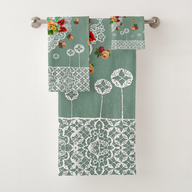 Juego de toallas románticas (In situ)