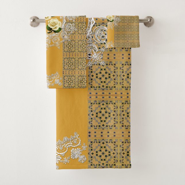 Juego de toallas románticas (In situ)