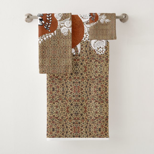 Juego de toallas románticas (In situ)