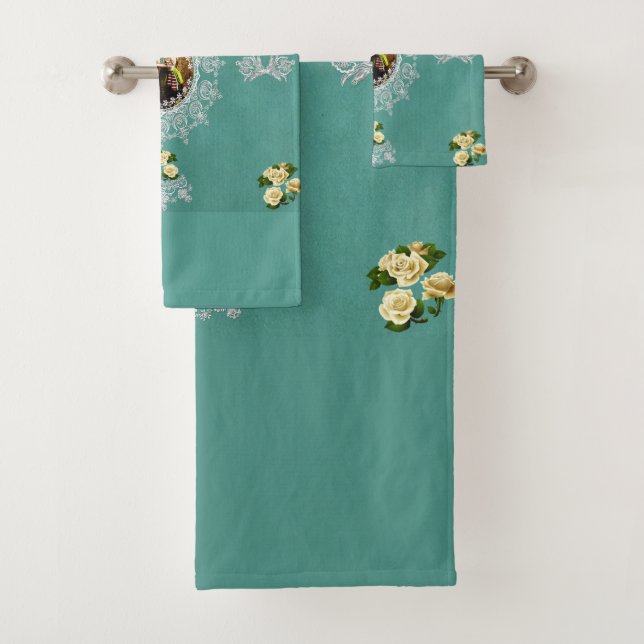 Juego de toallas románticas (In situ)