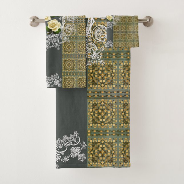 Juego de toallas románticas (In situ)