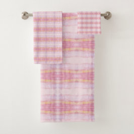 Juego de toallas rosadas más bonito