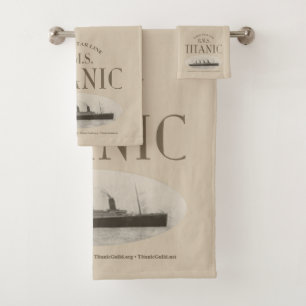 Juego de toallas Sepia para baño del barco fantas