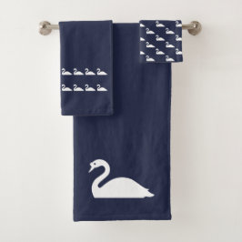 Juego de toallas Swane BathOcean azul y blanco