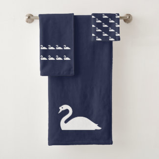 Juego de toallas Swane BathOcean azul y blanco