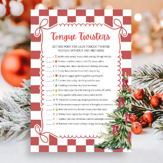 Juego de trabalenguas de Navidad