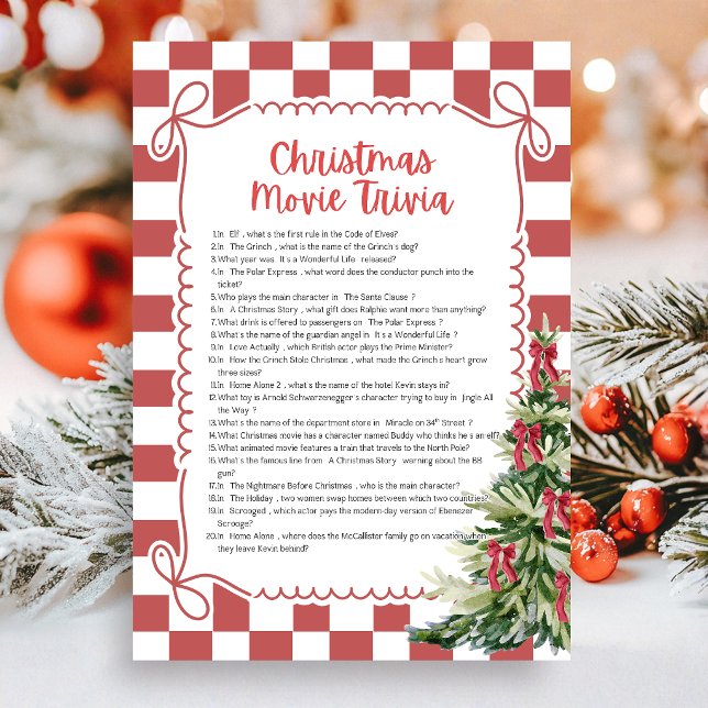 Juego de Trivia de Navidad (Christmas Movie Trivia Coquette Christmas Games)