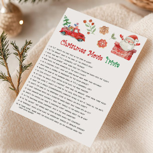Juego de Trivia de Película de Navidad de Santa