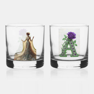 Juego de Vasos de Cristal de Lujo - Monograma Pers
