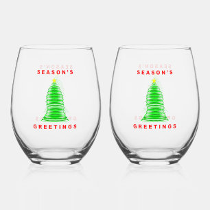Juego de vasos de vino sin tallo para las fiestas