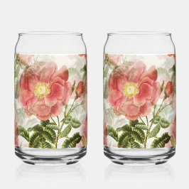Juego de vasos para lata de bebida adornados con r