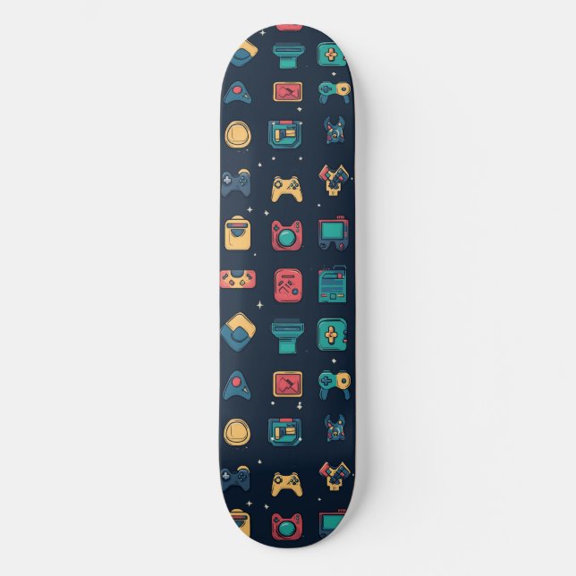 Juego de video Gamer Retro Skateboard 80 (Anverso)