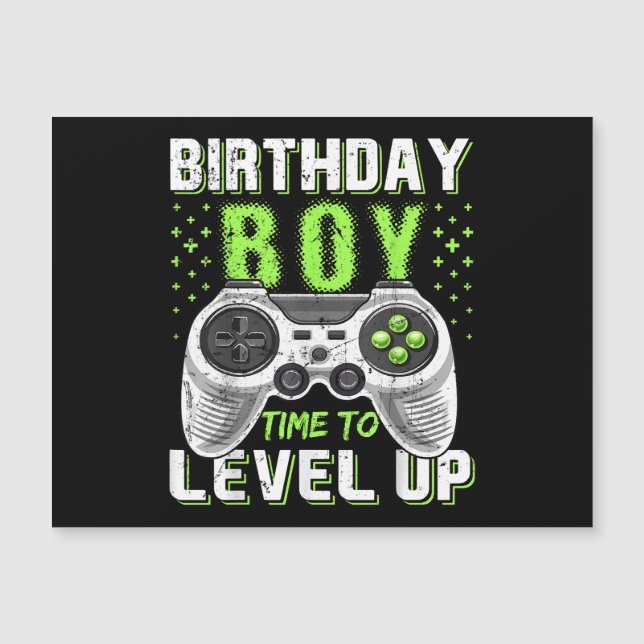 Juego de video Level Up Birday Boy (Anverso)
