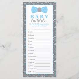 Juego de Word Scramble, juego Baby Shower, pequeño