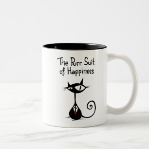 Juego del ronroneo de la taza de la felicidad