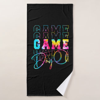 Juego Día Neon Tie Dye Retro Softbol Béisbol