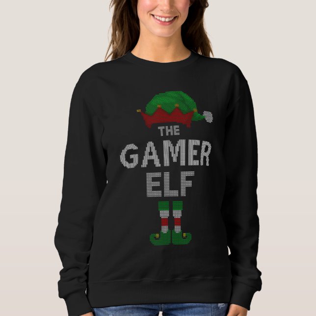 Juego Elf Navidades feos Sweater Xmas (Anverso)
