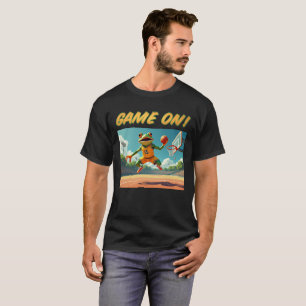 Juego en Basketball Rana hombres camiseta negra