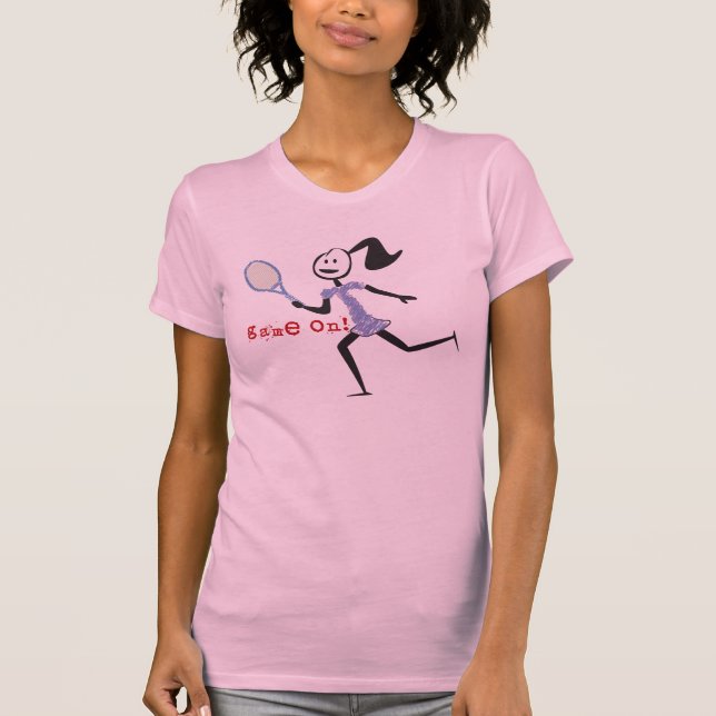 Juego en camiseta del tenis (Anverso)