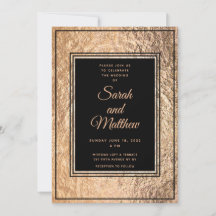 Juego En La Suite De Invitación De Boda De Oro De 