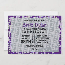 JUEGO JUEGO DIGITAL Bar Bat Mitzvah Invitación