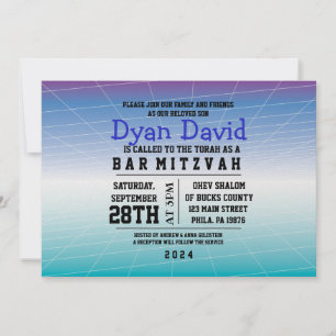 JUEGO JUEGO DIGITAL Bar Mitzvah Invitación