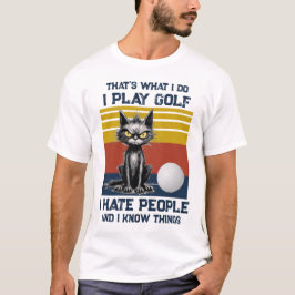 Juego la camiseta de golf