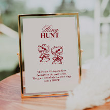 Juego moderno de caza del anillo de cócteles con d