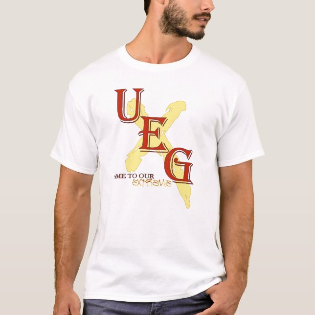 Juego negro de UEG a nuestra camiseta extrema (Anverso)