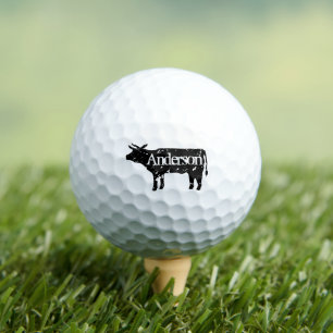 Juego personalizado de bola de golf de silueta de