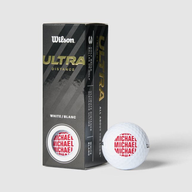 Juego personalizado de bolas de golf Wilson para h (Embalaje)