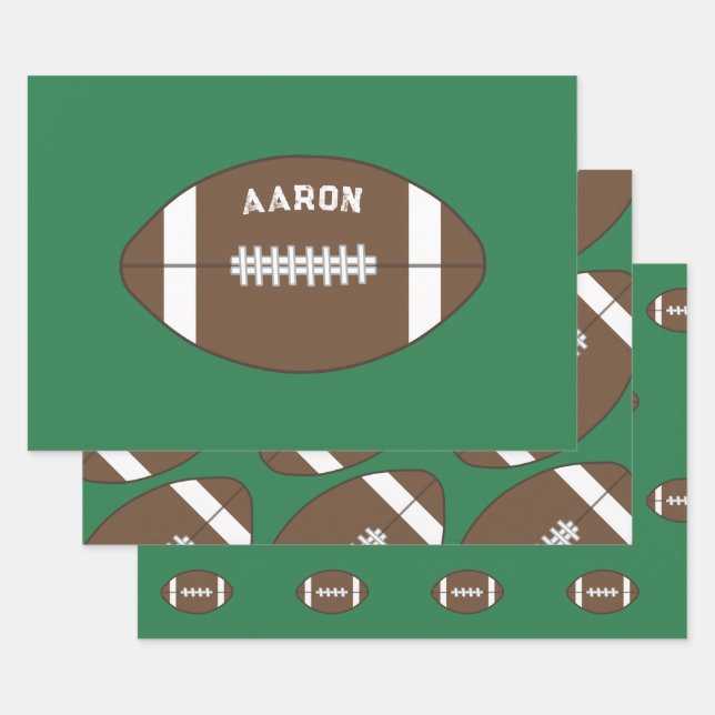 Juego personalizado de papel de ajuste de fútbol (Set)