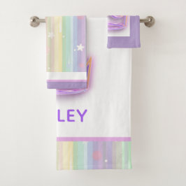 Juego personalizado de toallas de Bonito Princesa