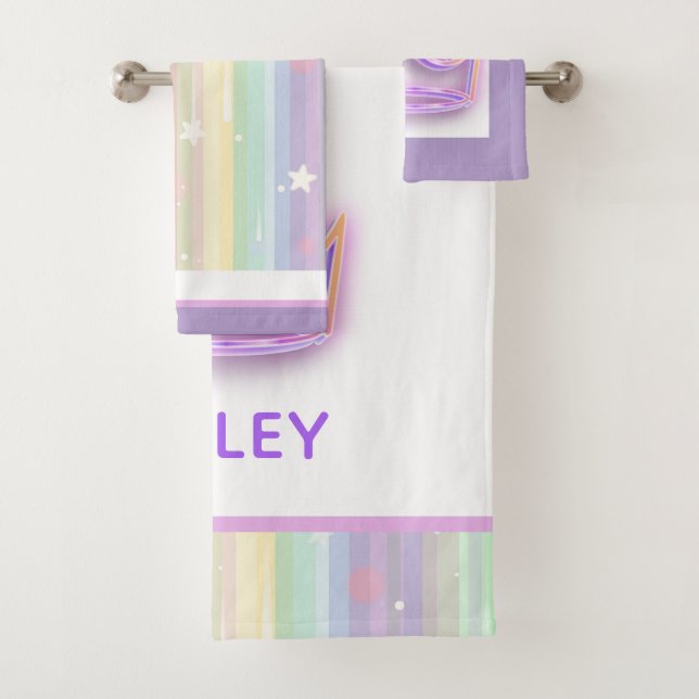 Juego personalizado de toallas de Bonito Princesa (In situ)