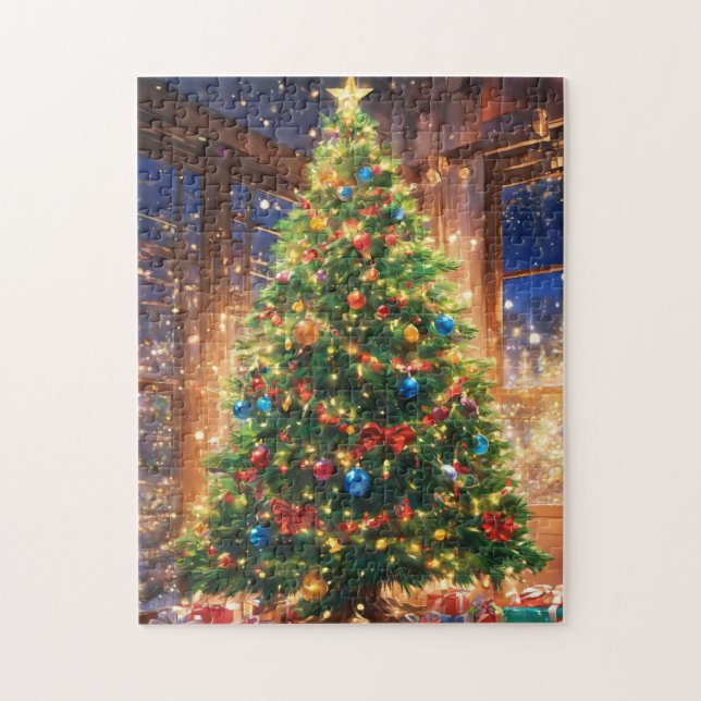 Juego Rompecabezas del árbol de Navidad (Vertical)
