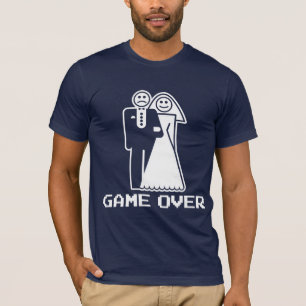 Juego sobre juego de la boda sobre la camiseta