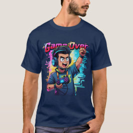 Juego sobre la camiseta de Neon Glitch T-Shirt Ret