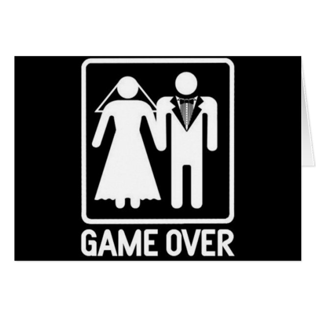 "JUEGO TERMINADO" **HUMOR BODA** MIENTRAS TE CASAS (Anverso (Horizontal))