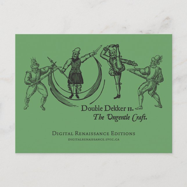 Juegos arcade de la postal de los años 1580 (Anverso)