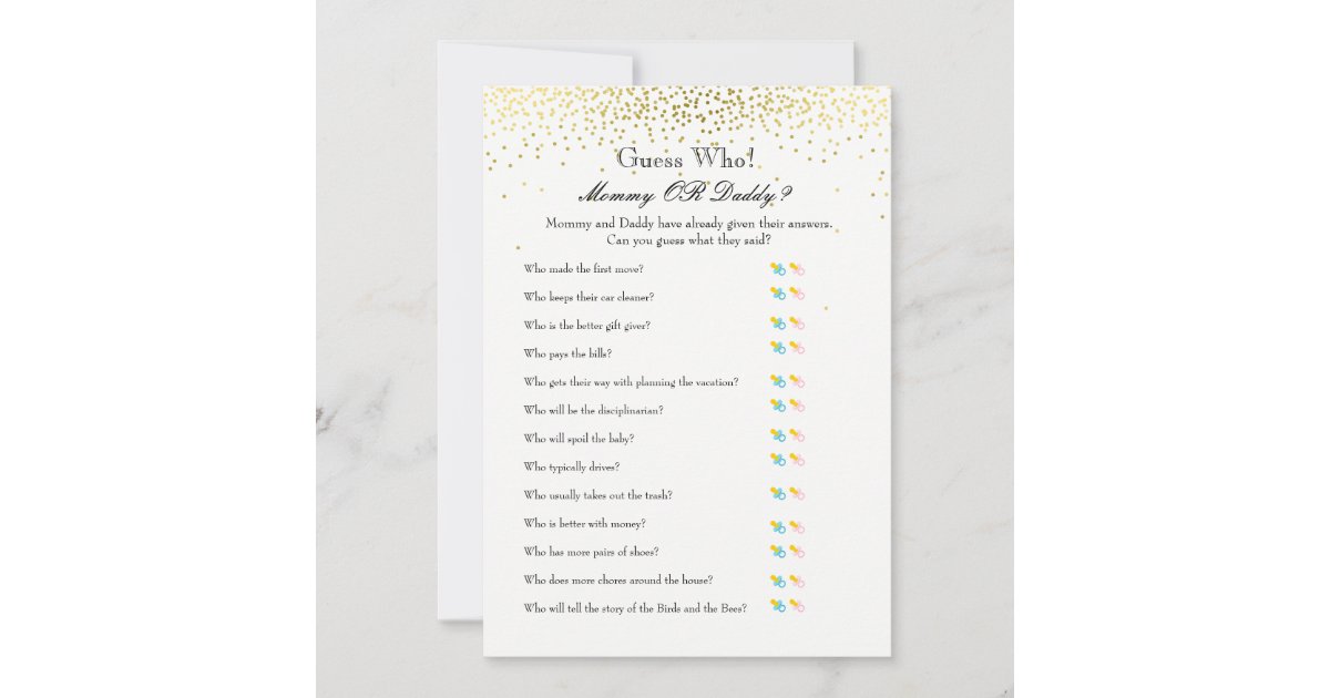 Juegos De Baby Shower Deseos Para El Bebe Y La Zazzle Es