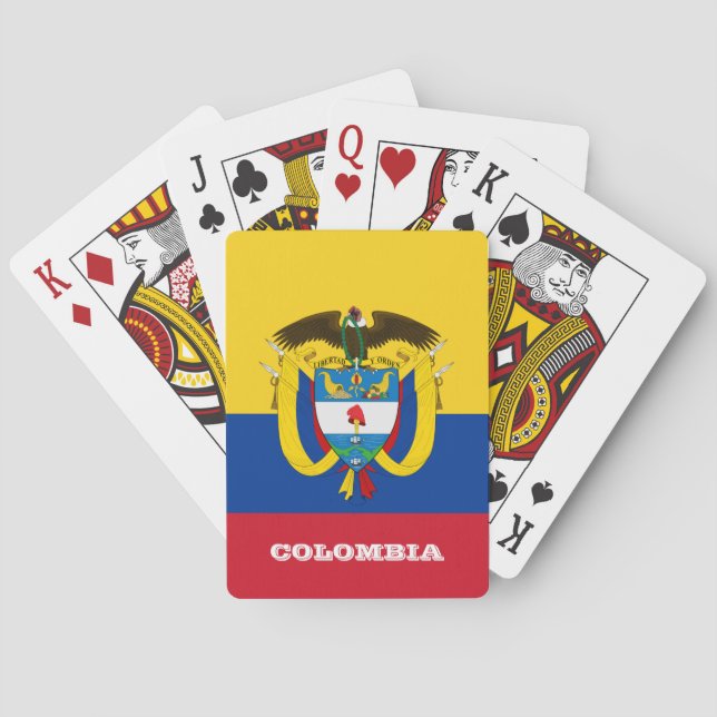 Juegos de Bandera Colombiana, Cartas de Jugador de (Reverso)