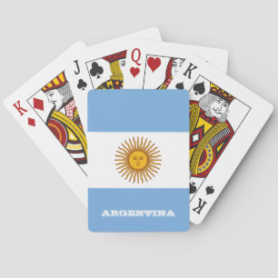 Juegos de Bandera de Argentina, cartas de juego de