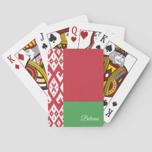 Juegos de Bandera de Bielorrusia, cartas de juego 