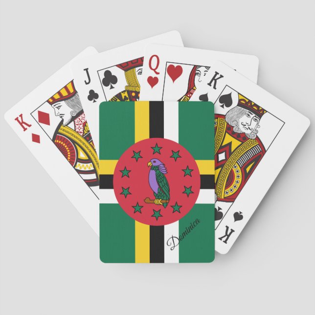 Juegos de Bandera de Dominica, Cartas de Jugador d (Reverso)