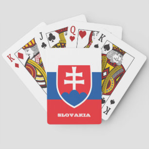 Juegos de Bandera de Eslovaquia, cartas de juego d