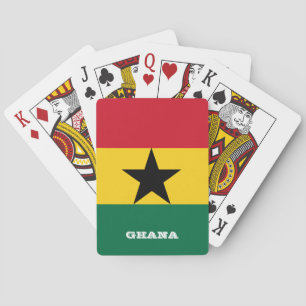Juegos de Bandera de Ghana, cartas de juego de Gha
